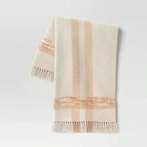 NWOT Threshold Woven Plaid‎ Throw Blanket